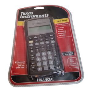 Texas Instruments TI BA II PLUS Financial Handheld Calculator